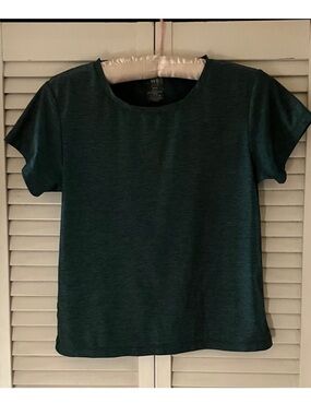 We Over Me Green Athletic Performance Tee